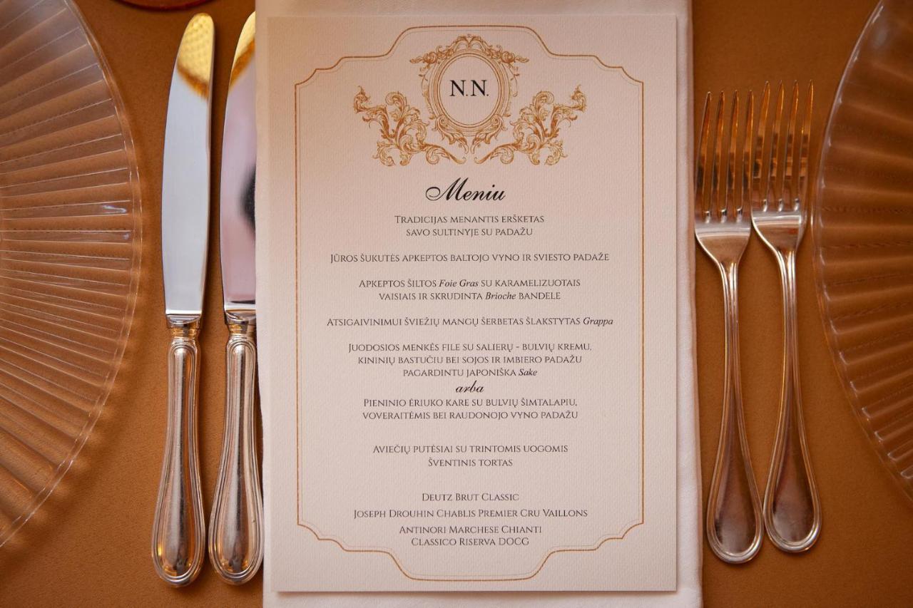 Narutis Hotel - Small Luxury Hotels Of The World Vilnius Luaran gambar Menu